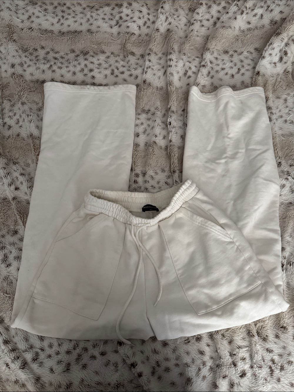 White Fox High Waist Shorts in White